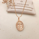 Collar Virgen Niño - Colección Acero